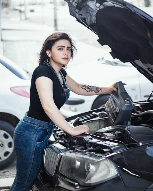brake repair and oil change service at local auto shop