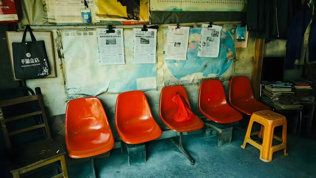 Comfortable auto repair shop waiting room for customers