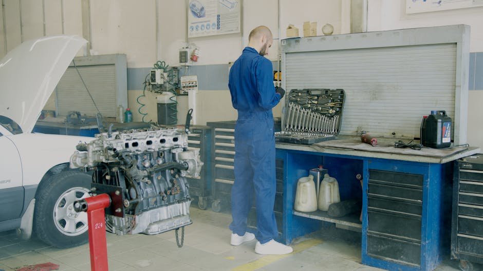 comfortable auto repair shop waiting room with customer service desk