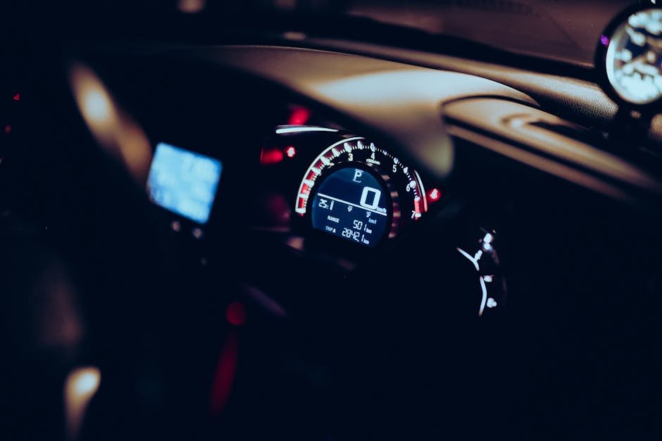 Oil life monitor on car dashboard display