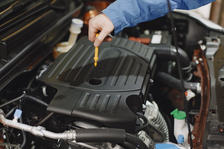 How to check engine oil level on dipstick
