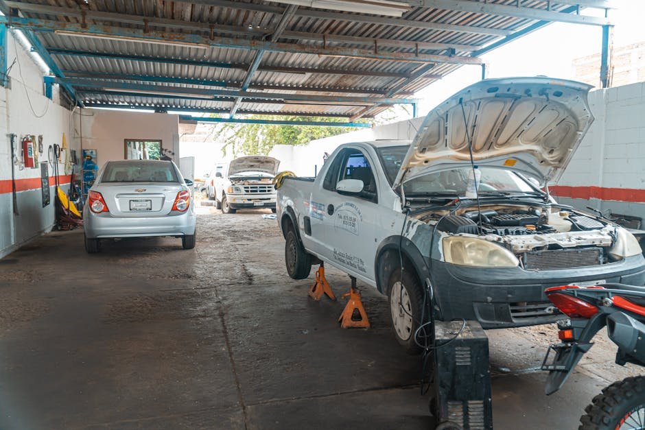 Truck engine maintenance and oil change