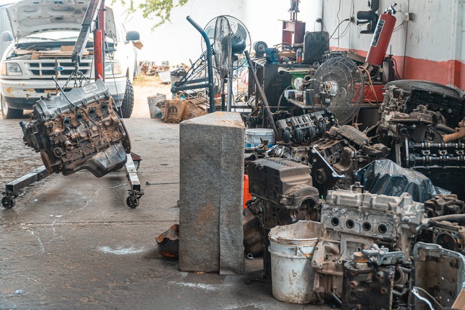 Engine repair at auto shop in Oklahoma