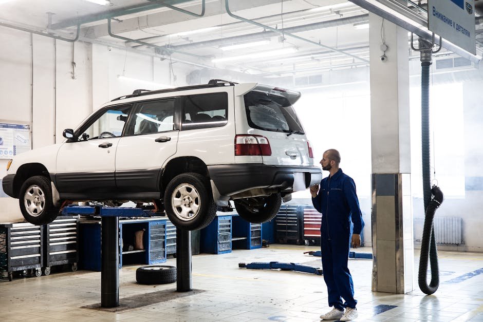 Large SUV engine and drivetrain service