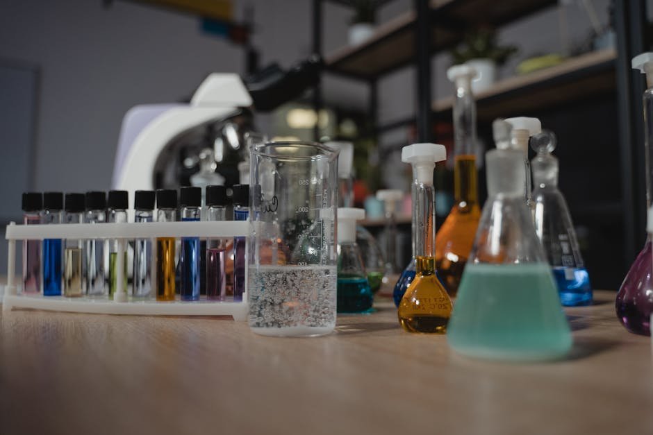 Different colored antifreeze coolant bottles