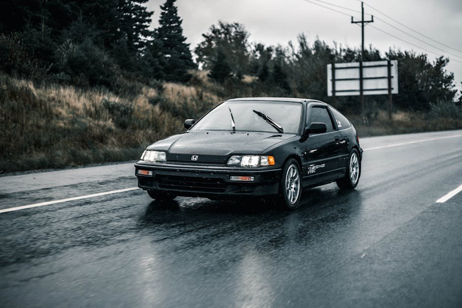 Honda sedan on Oklahoma highway high mileage