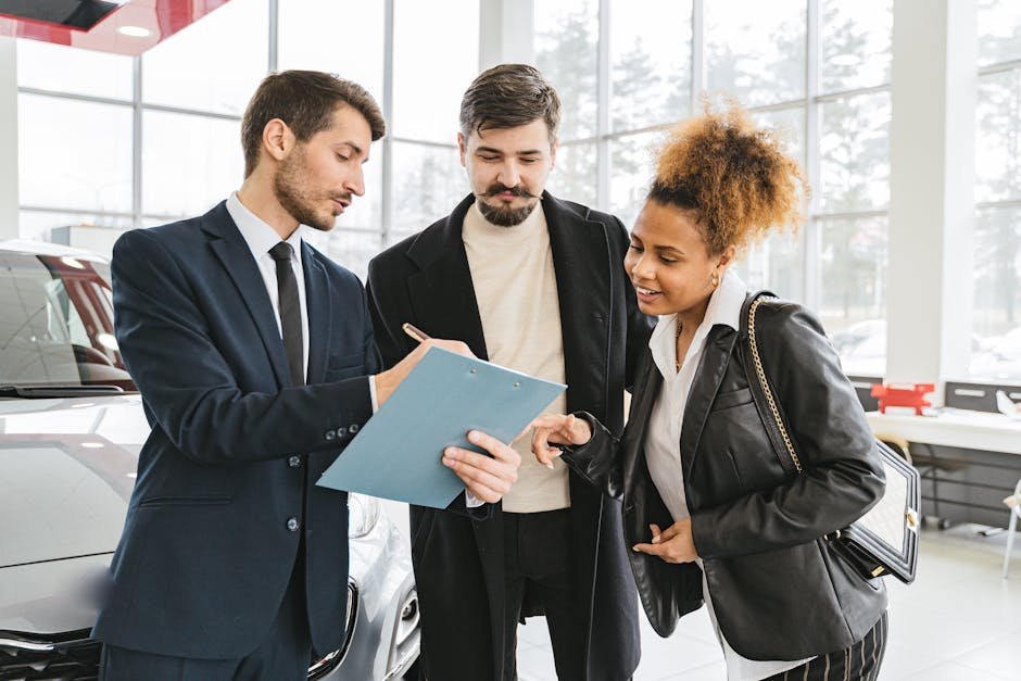 dealership appraiser evaluating trade-in vehicle value